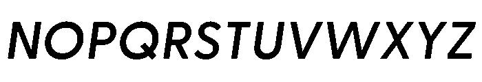 Greycliff Demi Bold Oblique Font UPPERCASE