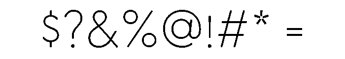Greycliff Devanagari Thin Font OTHER CHARS