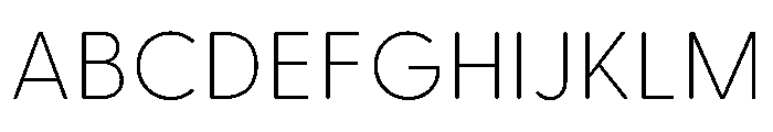 Greycliff Devanagari Thin Font UPPERCASE
