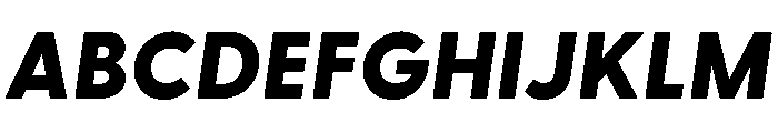 Greycliff Heavy Oblique Font UPPERCASE