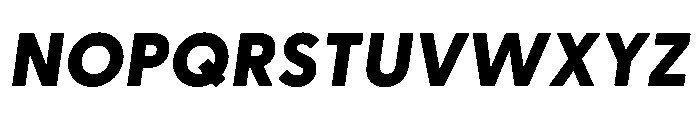 Greycliff Heavy Oblique Font UPPERCASE