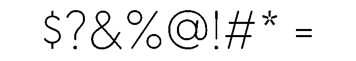 Greycliff Japanese Thin Font OTHER CHARS