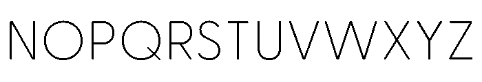 Greycliff Japanese Thin Font UPPERCASE