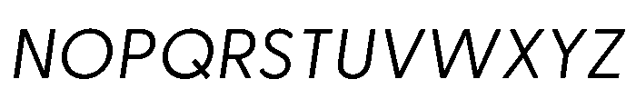 Greycliff Regular Oblique Font UPPERCASE