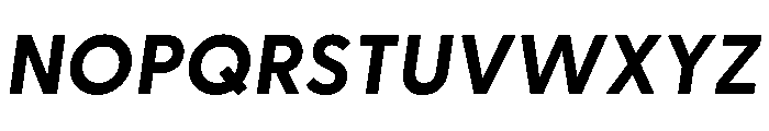 Greycliff Thai Bold Oblique Font UPPERCASE