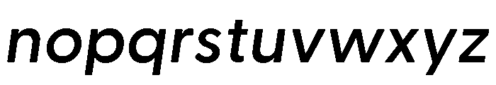 Greycliff Thai Demi Bold Oblique Font LOWERCASE