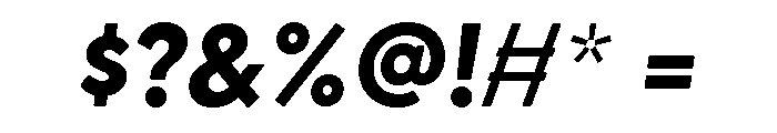 Greycliff Thai Extra Bold Oblique Font OTHER CHARS