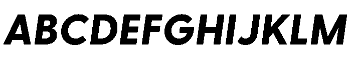 Greycliff Thai Extra Bold Oblique Font UPPERCASE