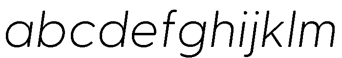 Greycliff Thai Extra Light Oblique FONT