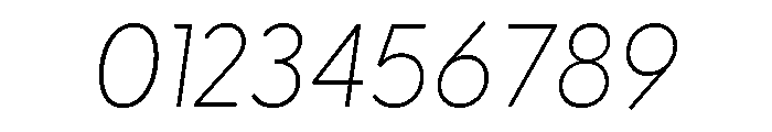 Greycliff Thin Oblique Font OTHER CHARS