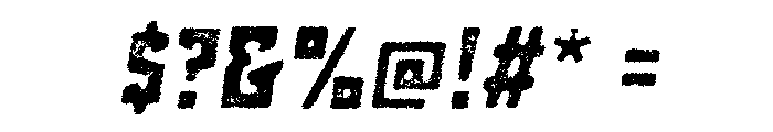 Grit Bold Italic Font OTHER CHARS