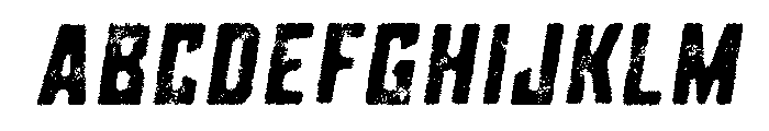 Grit Bold Italic Font UPPERCASE