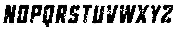 Grit Bold Italic Font UPPERCASE