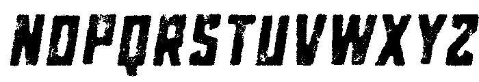 Grit Bold Italic Font LOWERCASE
