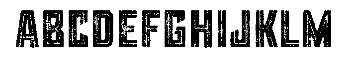 Grit Inline Alt Font UPPERCASE