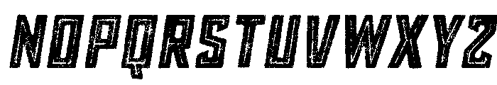 Grit Inline Italic Font UPPERCASE