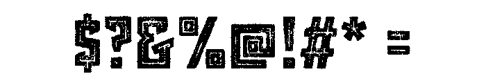 Grit Inline Font OTHER CHARS