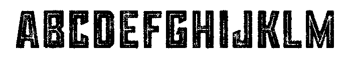Grit Inline Font UPPERCASE