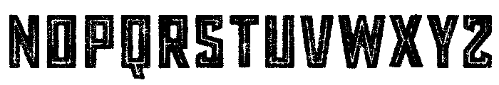 Grit Inline Font UPPERCASE