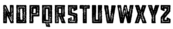 Grit Inline Font LOWERCASE