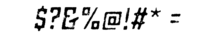 Grit Medium Italic Font OTHER CHARS