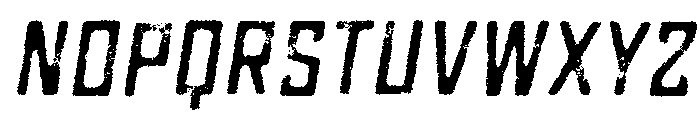 Grit Medium Italic Font LOWERCASE