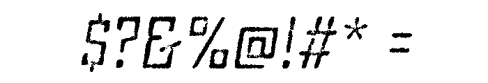 Grit Regular Italic Font OTHER CHARS