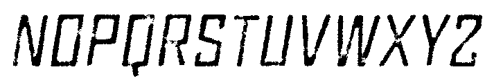 Grit Regular Italic Font UPPERCASE