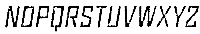 Grit Regular Italic Font LOWERCASE