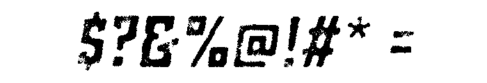 Grit Semi Bold Italic Font OTHER CHARS