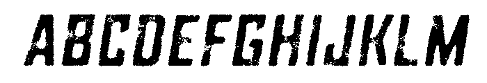 Grit Semi Bold Italic Font UPPERCASE
