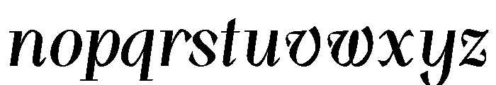 Grodsky Bold Italic Font LOWERCASE
