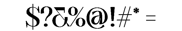 Grodsky Bold Font OTHER CHARS