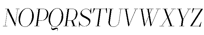 Grodsky Regular Italic Font UPPERCASE