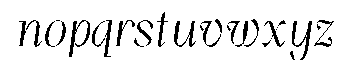 Grodsky Regular Italic Font LOWERCASE