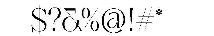 Grodsky Regular Font OTHER CHARS
