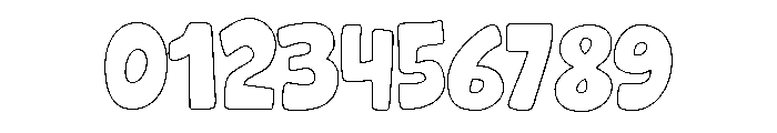 Grok Outline Font OTHER CHARS