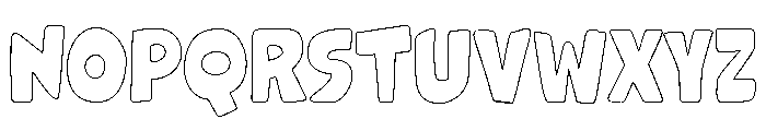 Grok Outline Font UPPERCASE