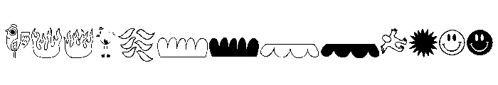 Grok Pics Font UPPERCASE