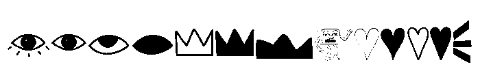 Grok Pics Font UPPERCASE
