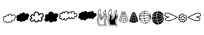 Grok Pics Font LOWERCASE