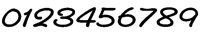 Grove Script Bold Font OTHER CHARS
