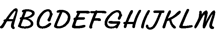 Grove Script Bold Font UPPERCASE
