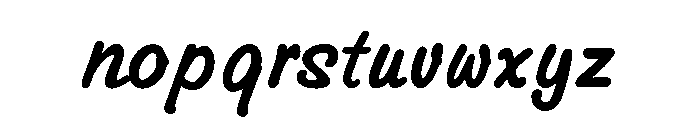 Grove Script Bold Font LOWERCASE