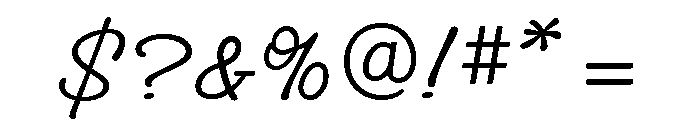 Grove Script Light Font OTHER CHARS
