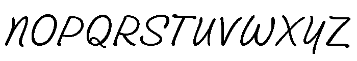 Grove Script Light Font UPPERCASE