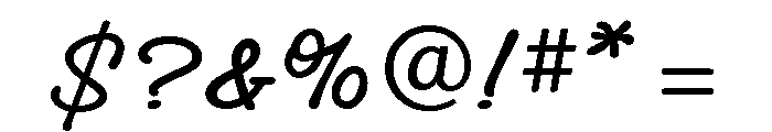 Grove Script Medium Font OTHER CHARS