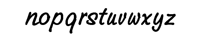 Grove Script Medium Font LOWERCASE