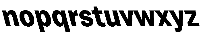 Grtsk Exa Bold Backslant Font LOWERCASE