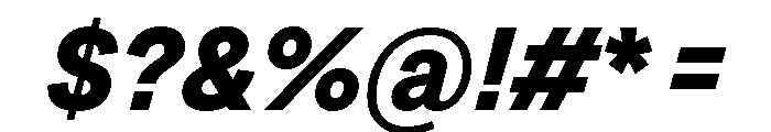 Grtsk Exa Bold Slant Font OTHER CHARS